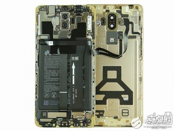 [圖]華為Mate 9拆解：做工整齊、用料扎實