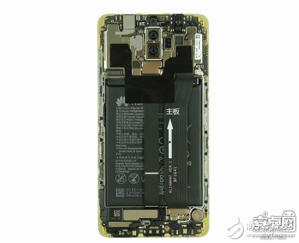 [圖]華為Mate 9拆解：做工整齊、用料扎實