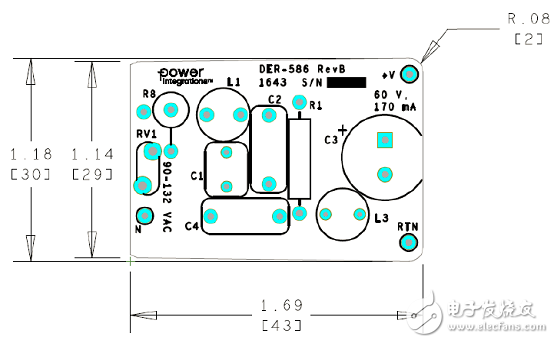 [原創(chuàng)] PowerIntLYT7503D10W調(diào)光LED驅(qū)動(dòng)器參考設(shè)計(jì)DER586