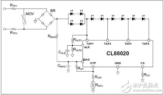 [原創(chuàng)] Microchip CL88020 120VAC 8．5W離線LED驅(qū)動(dòng)方案