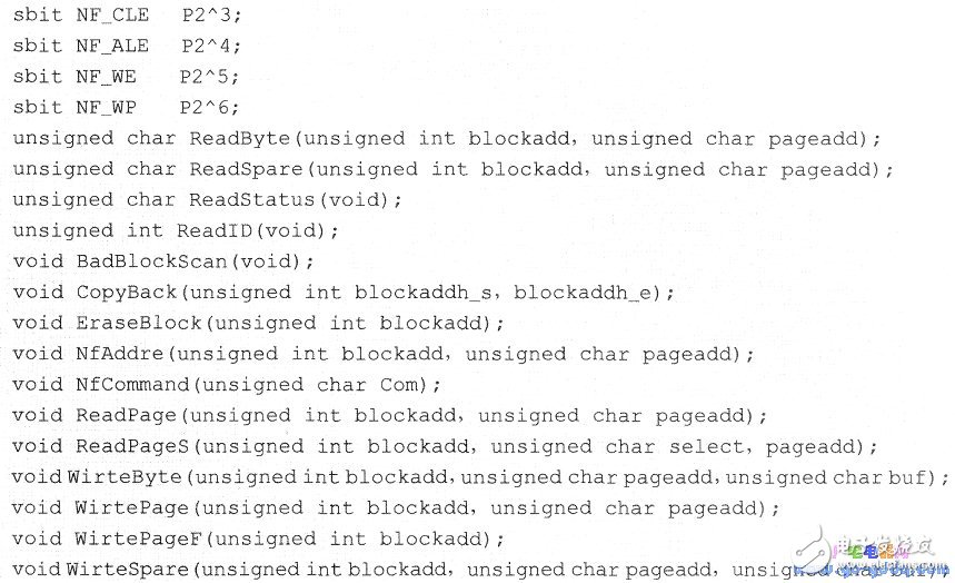 基于K9F5608A的MCS-51單片機(jī)驅(qū)動(dòng)程序