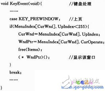 多級操作菜單顯示系統(tǒng)設計