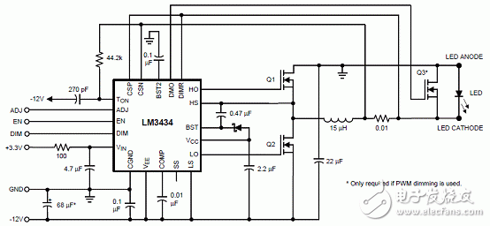 LM3434主要特性 DLP投映儀RGB LED驅(qū)動器介紹