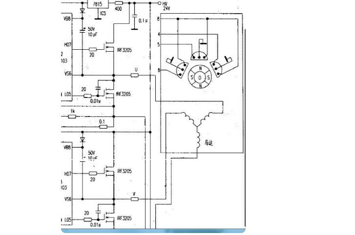 電動車無刷電機(jī)原理圖_電動車無刷電機(jī)控制器驅(qū)動電路圖