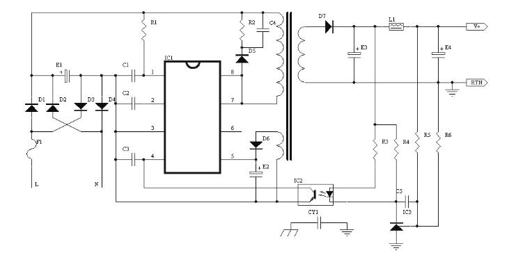 thx202h應(yīng)用電路圖大全（四款電源電路/開關(guān)電源適配器/控制型開關(guān)電源）