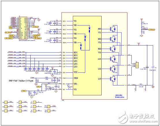 [原創(chuàng)] Infineon IFCM15P60GDCIPOS模塊三相馬達(dá)控制方案