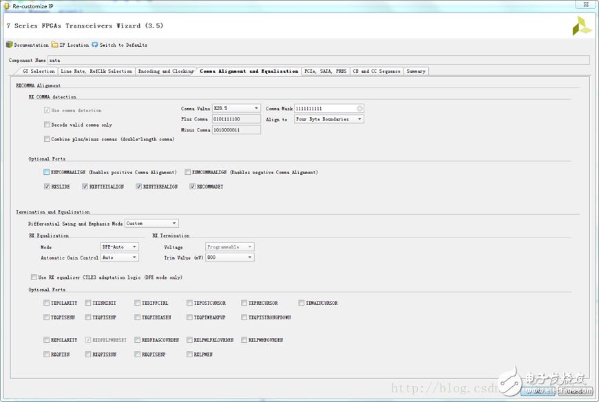 關于Vivado 配置xilinx GTX的SATA設計分析和應用