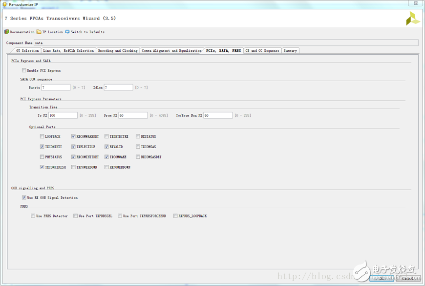 關于Vivado 配置xilinx GTX的SATA設計分析和應用