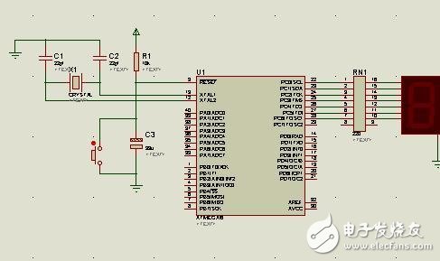 AVR單片機(jī)對(duì)數(shù)碼管數(shù)據(jù)P0口與P2口的控制設(shè)計(jì)