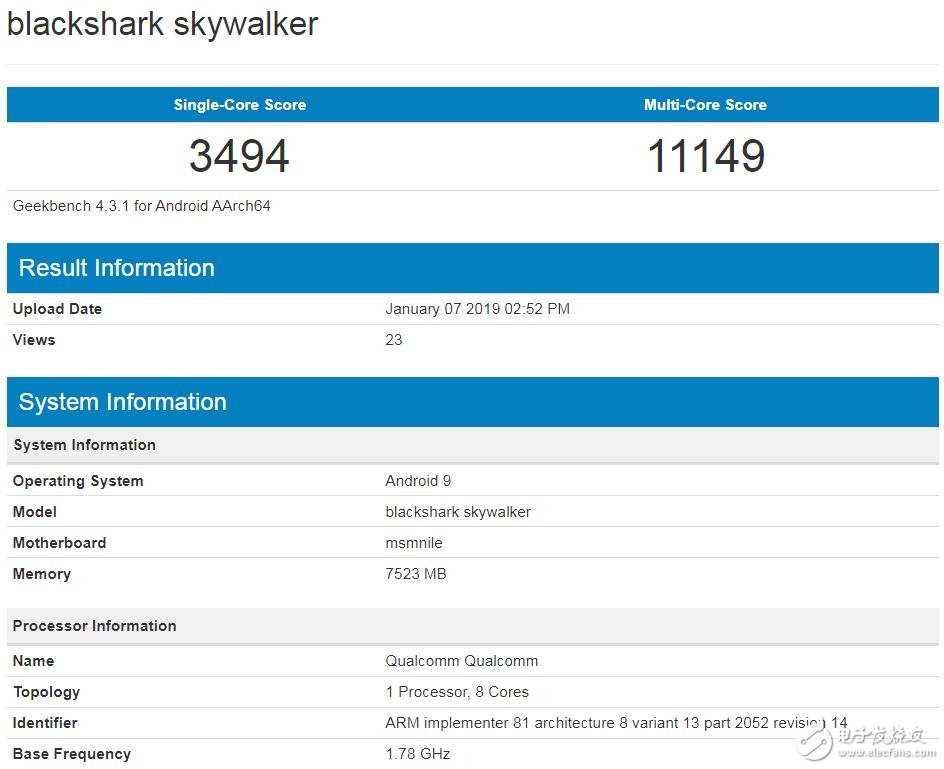 新一代黑鯊游戲手機曝光將采用8GB內(nèi)存安卓9系統(tǒng)并搭載驍龍855處理器