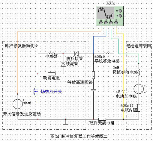 所謂脈沖修復(fù)器工作等效圖二